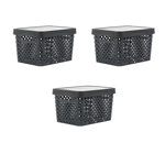 SET 3 CAJAS ORGANIZADORAS TRENDY BOX APILABLE MULTIUSO