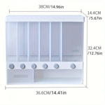 DISPENSADOR DE CEREALES GRANOS LEGUMBRES 6 ESPACIOS