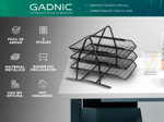 Bandeja Archivador Gadnic BAND15 Papelera Metálica