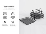 Bandeja Archivador Gadnic BAND15 Papelera Metálica