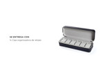 Caja Organizadora De Reloj Gadnic Estuche Para 6 Relojes