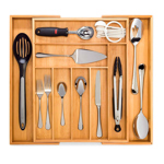Organizador de Cubiertos extensible Gadnic SP3M22 de bambú