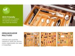 Organizador de Cubiertos extensible Gadnic SP3M22 de bambú