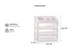 Organizador De Maquillaje Cosmético Joyero Acrílico Cajones