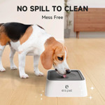 Bebedero Para Perros Els Pet 2 Litros Antisalpicaduras Gris
