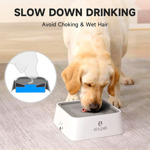 Bebedero Para Perros Els Pet 2 Litros Antisalpicaduras Gris