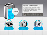 Dispenser de Jabon Liquido Gadnic Metálico 1000ml Baño y Cocina