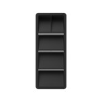 Organizador de cubiertos 5 divisiones Ou Ogc1000ptf Negro