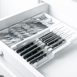 Organizador de cuchillos y cubiertos Ou Ogc2100bcf Blanco