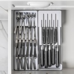 Organizador de cuchillos y cubiertos Ou Ogc2100bcf Blanco
