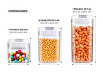 Kit x 6 Frascos Variados Cierre Hermético Gadnic