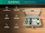 Estuche Organizador Gadnic ER19 de Relojes 4 Espacios
