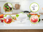 Cortador de Verdura Manual Gadnic C9E 900ml Picador de Alimentos