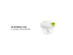 Cortador de Verdura Manual Gadnic C9E 900ml Picador de Alimentos