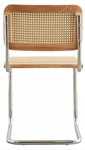 Silla Cesca Breuer De Comedor Cocina Caño Y Madera Natural Rattan