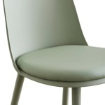 Silla Comedor Cocina Vita Nórdica Eames Plástica Verde Pastel X 4 Unidad