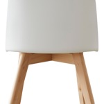 Silla Comedor Vita Blanco Meet Nórdica Eames Madera X 4 Unidades