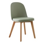Silla Comedor Vita Verde Pastel Meet Nórdica Eames Madera X 4 Unidades