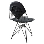 Silla De Comedor Cocina Bertoia Nórdica Eames Eiffel Moderna Negro