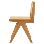 Silla Square De Comedor Cocina Madera Rattan Sintético