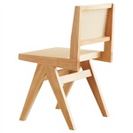 Silla Square De Comedor Cocina Madera Rattan Sintético