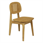 Silla Moby Comedor Cocina Estructura Madera Rattan Natural