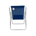 Silla alta aluminio sannet MOR color azul marino