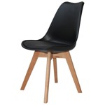Silla De Comedor Cocina Tulip Escandinava Nórdica Eames NEGRO