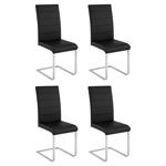 Silla Living Comedor Cocina Set X4 Tapizada Niviko Reforzada - NVK1516N