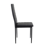 Silla Living Comedor Cocina Set X4 Tapizada Reforzada Niviko - NVK-117-N