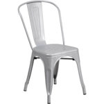 Silla De Comedor Tolix Reforzada De Hierro 4 Unidades Niviko