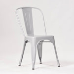 Silla De Comedor Tolix Reforzada De Hierro 4 Unidades Niviko