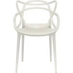 Silla Master Cocina Comedor Apilable Reforzada Polipropileno Blanco