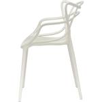 Silla Master Cocina Comedor Apilable Reforzada Polipropileno Blanco