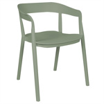 Silla Apoyabrazos Cocina Comedor Evoque Plástico Reforzado Verde Claro
