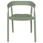 Silla Apoyabrazos Cocina Comedor Evoque Plástico Reforzado Verde Claro