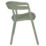 Silla Apoyabrazos Cocina Comedor Evoque Plástico Reforzado Verde Claro