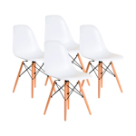Pack 4 Sillas Estilo Nordico Garden Life Eames Para Interior