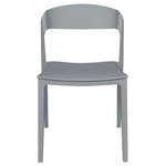 Silla Moderna Cocina Comedor Unique De Plástico Reforzado Gris