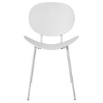 Silla Comedor Cocina Concept Estructura Plástico Patas Metal X4 Blanco