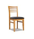 COMBO ESCANDINAVO DEFRANCE - MESA 130CM GRIS  4 SILLAS MIEL NEGRO (OT000004  OTSINEMI)