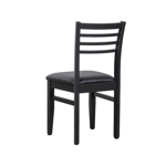 COMBO ESCANDINAVO DEFRANCE - MESA 160CM NEGRA  6 SILLAS NEGRA NEGRO (OT000005  OTSINENE)