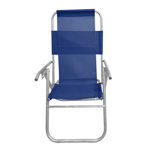 Reposera Plegable de Playa Aluminio 5 Posiciones Azul