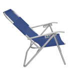 Reposera Plegable de Playa Aluminio 5 Posiciones Azul