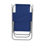 Reposera Plegable de Playa Aluminio 5 Posiciones Azul