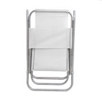 Reposera Plegable de Playa Aluminio 5 Posiciones Blanco