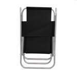 Reposera Plegable de Playa Aluminio 5 Posiciones Negro