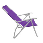 Reposera Plegable de Playa Aluminio 5 Posiciones Violeta