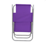 Reposera Plegable de Playa Aluminio 5 Posiciones Violeta