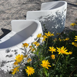 Sillon Ibiza Blanco Simil Rattan